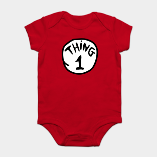 Thing 1 Thing 2 Baby Bodysuit - THING 1 by zachil